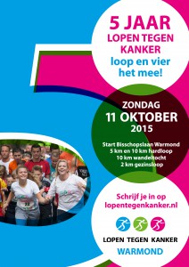 Poster Lustrumloop Lopen Tegen Kanker